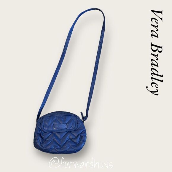 Vera Bradley Blue Quilted Crossbody Bag - Stylish and Practical - Picture 3 of 12